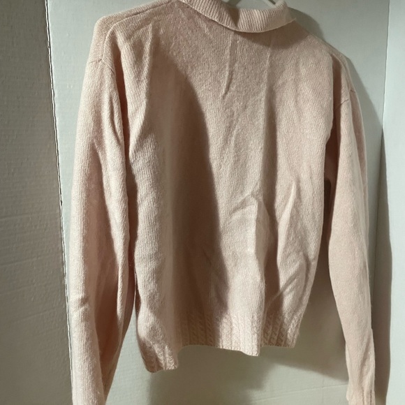 Chaus Sweater Women’s Angora & Lambswool Blend Pink Small Button Up - Picture 2 of 9